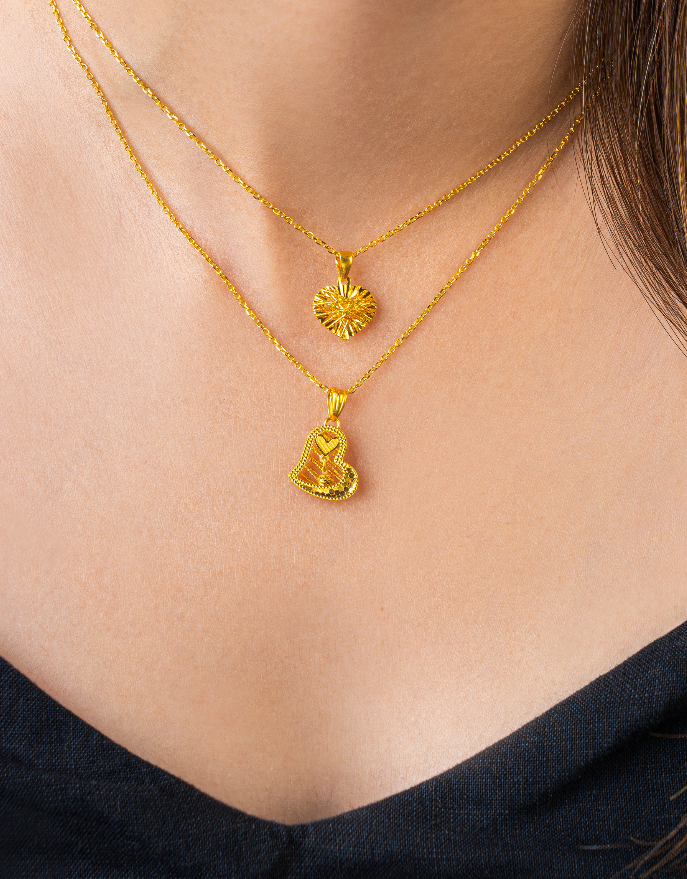 LVC 9IN Cherished Love 999 Gold Pendant