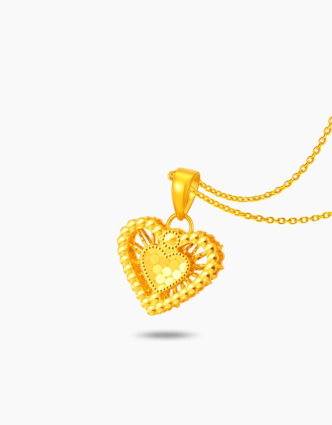 LVC 9IN Unspoken Love 999 Gold Pendant