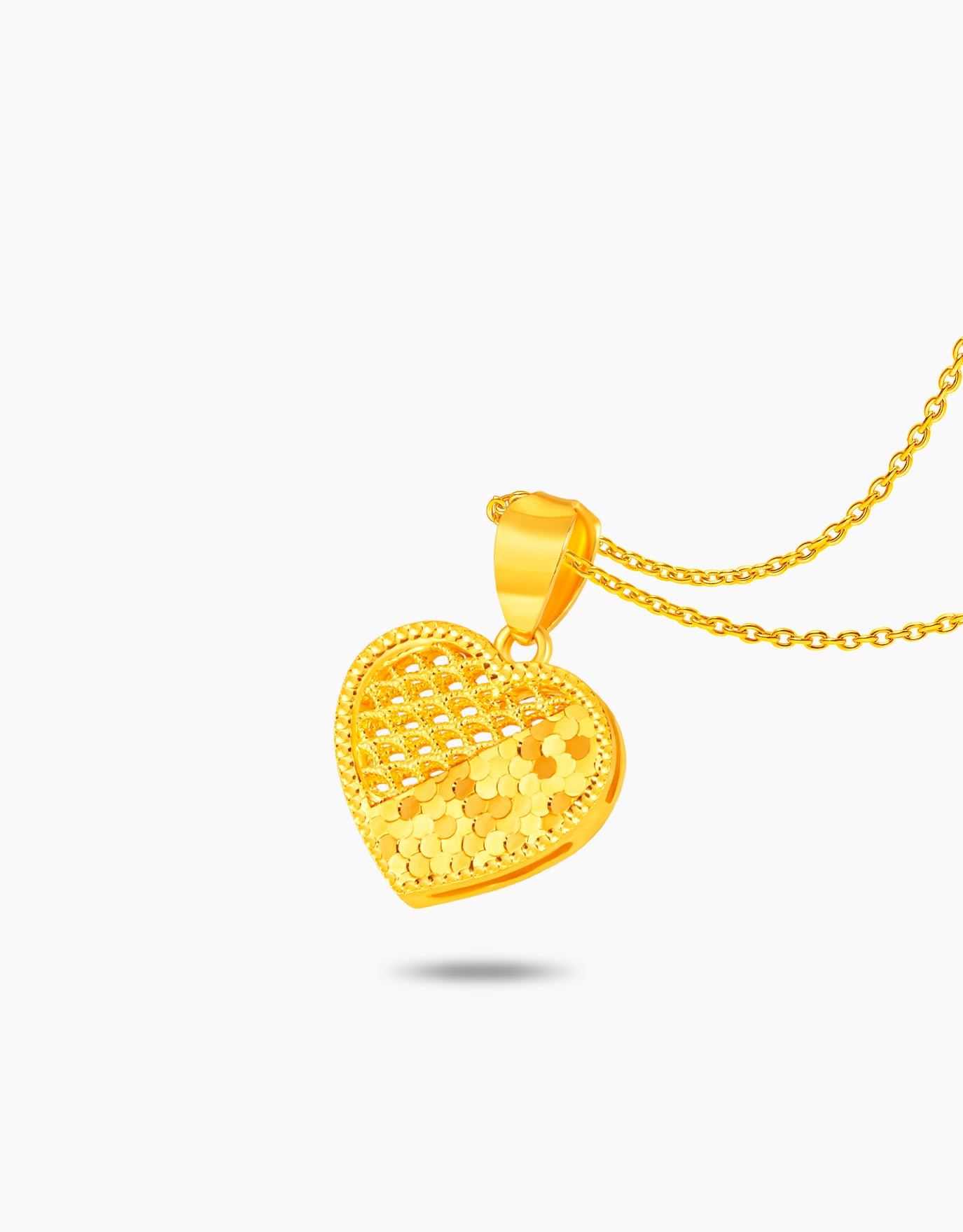 LVC 9IN Blessed Heart 999 Gold Pendant