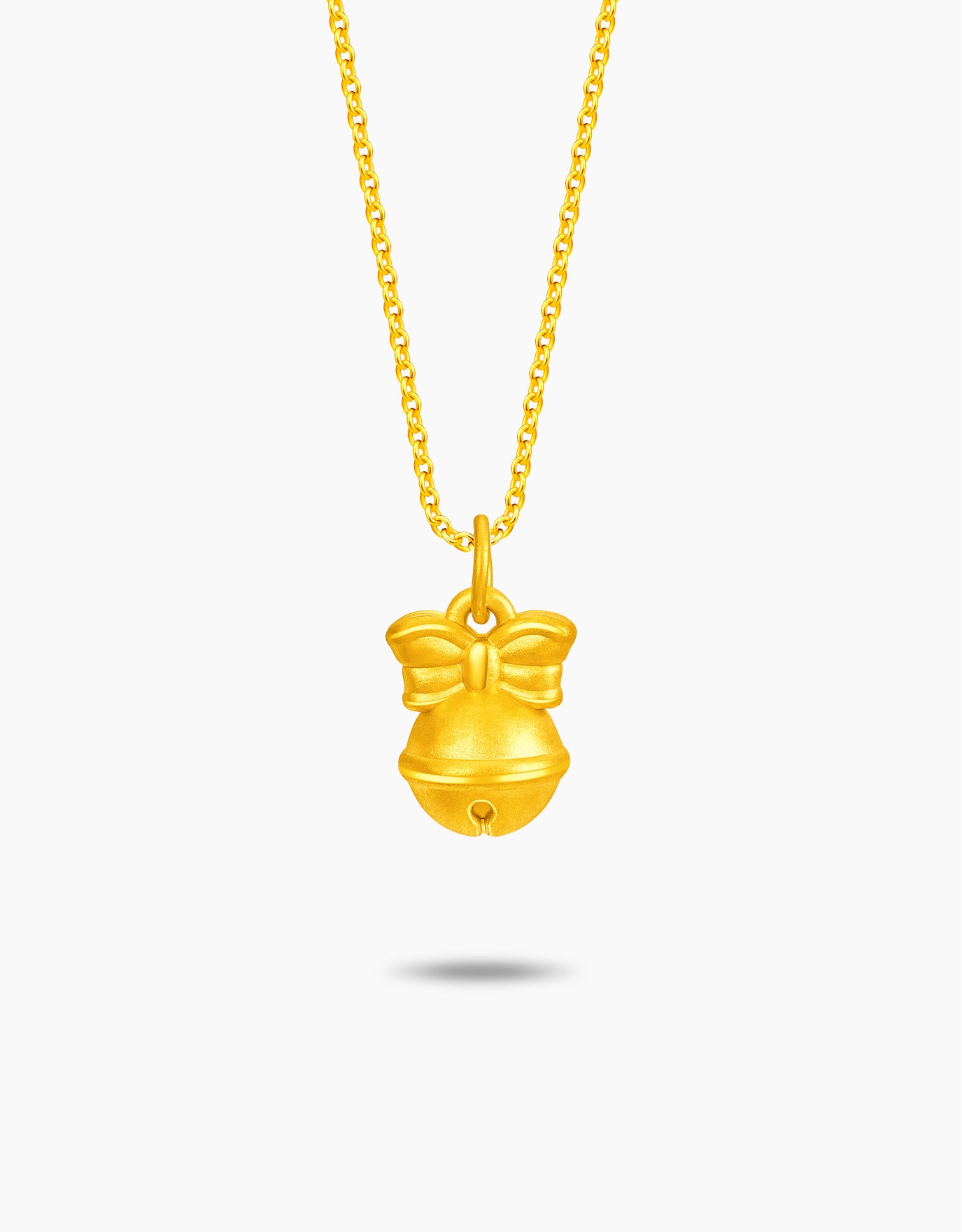 LVC 9IN Tinkle Bow 999 Gold Pendant