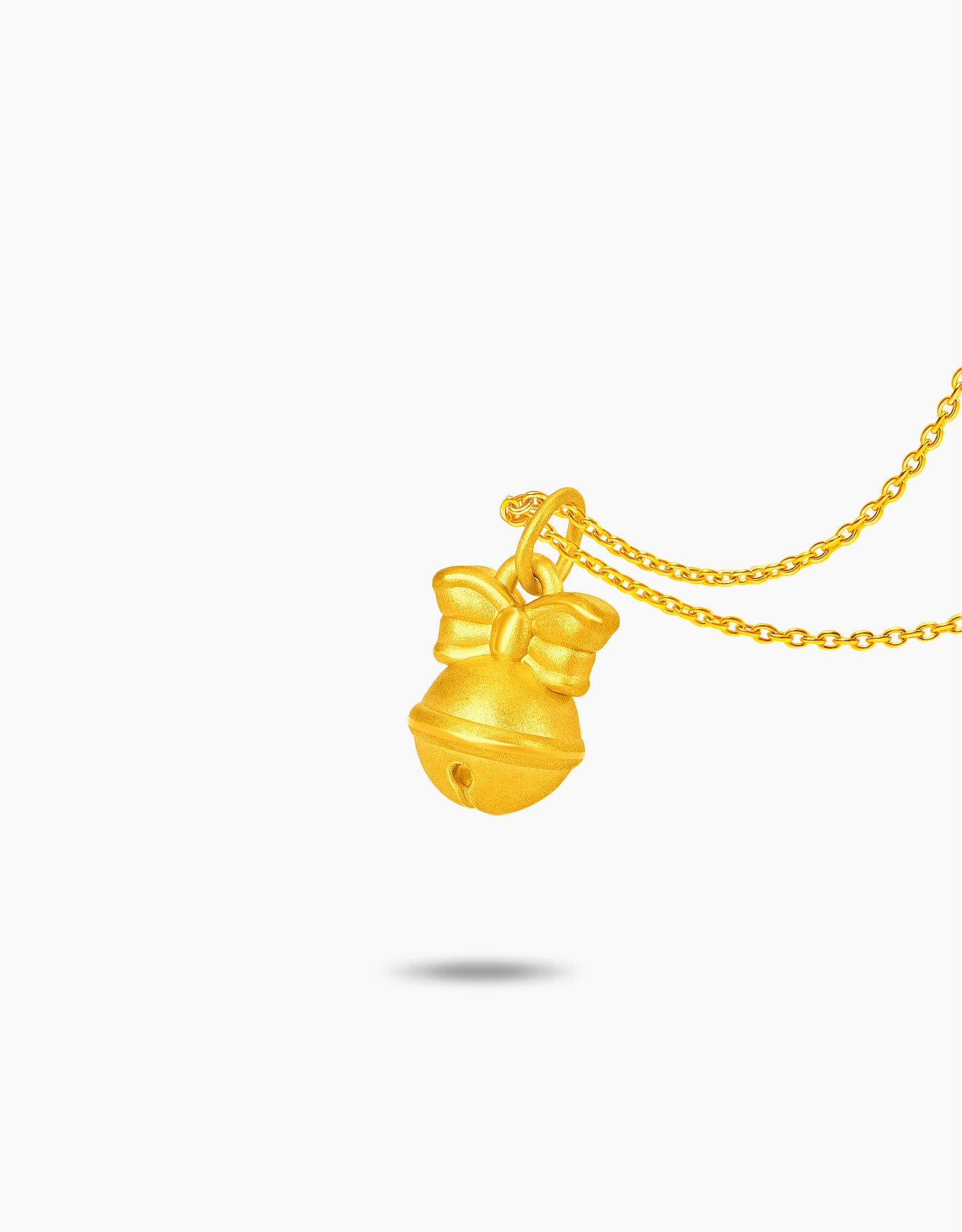 LVC 9IN Tinkle Bow 999 Gold Pendant