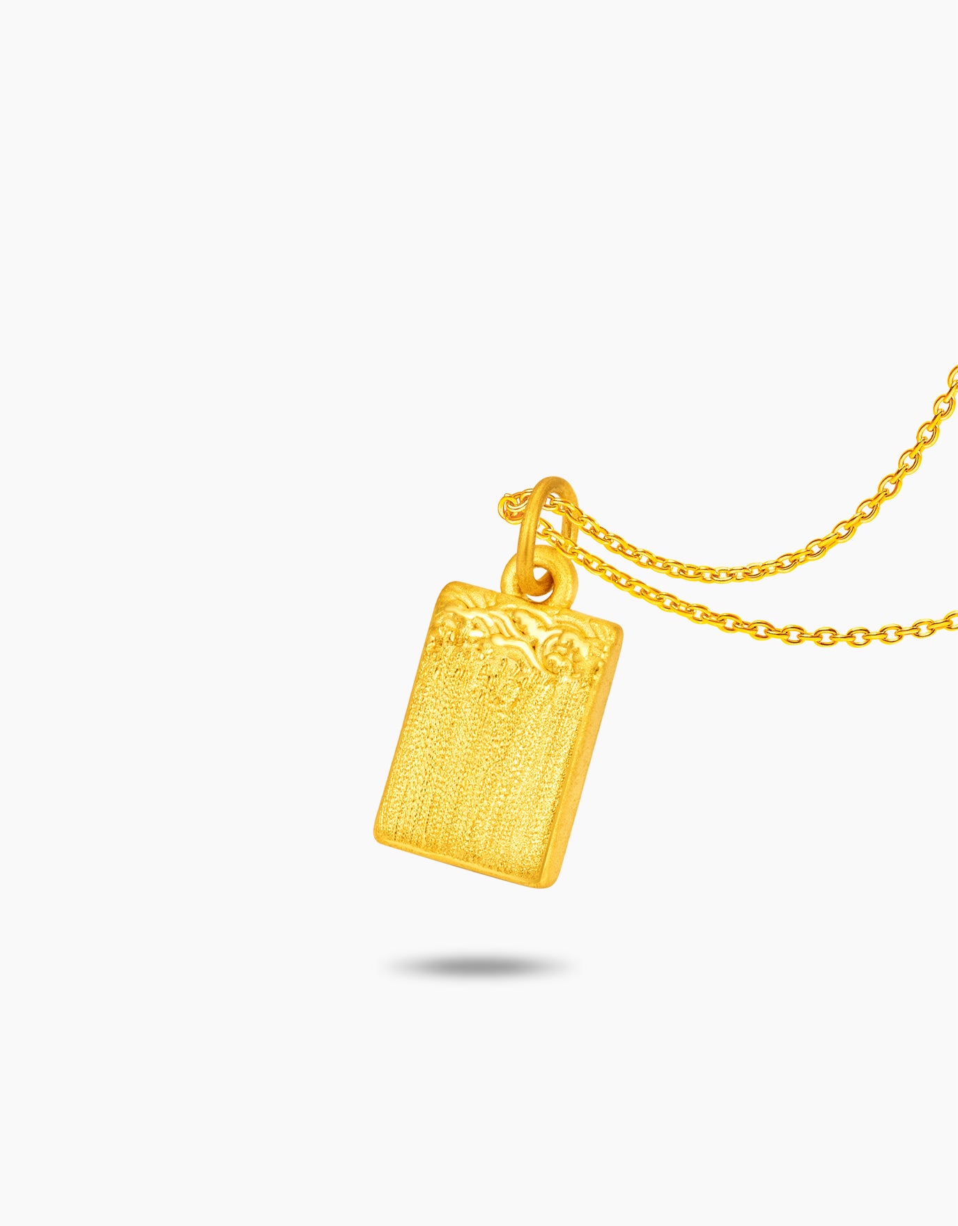 LVC 9IN Rectangle Amulet 999 Gold Pendant