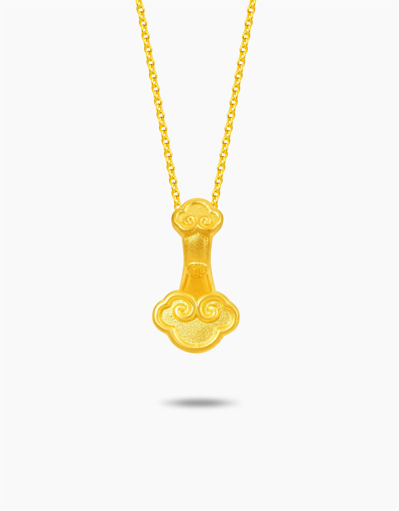 LVC 9IN Petit Scepter 999 Gold Pendant