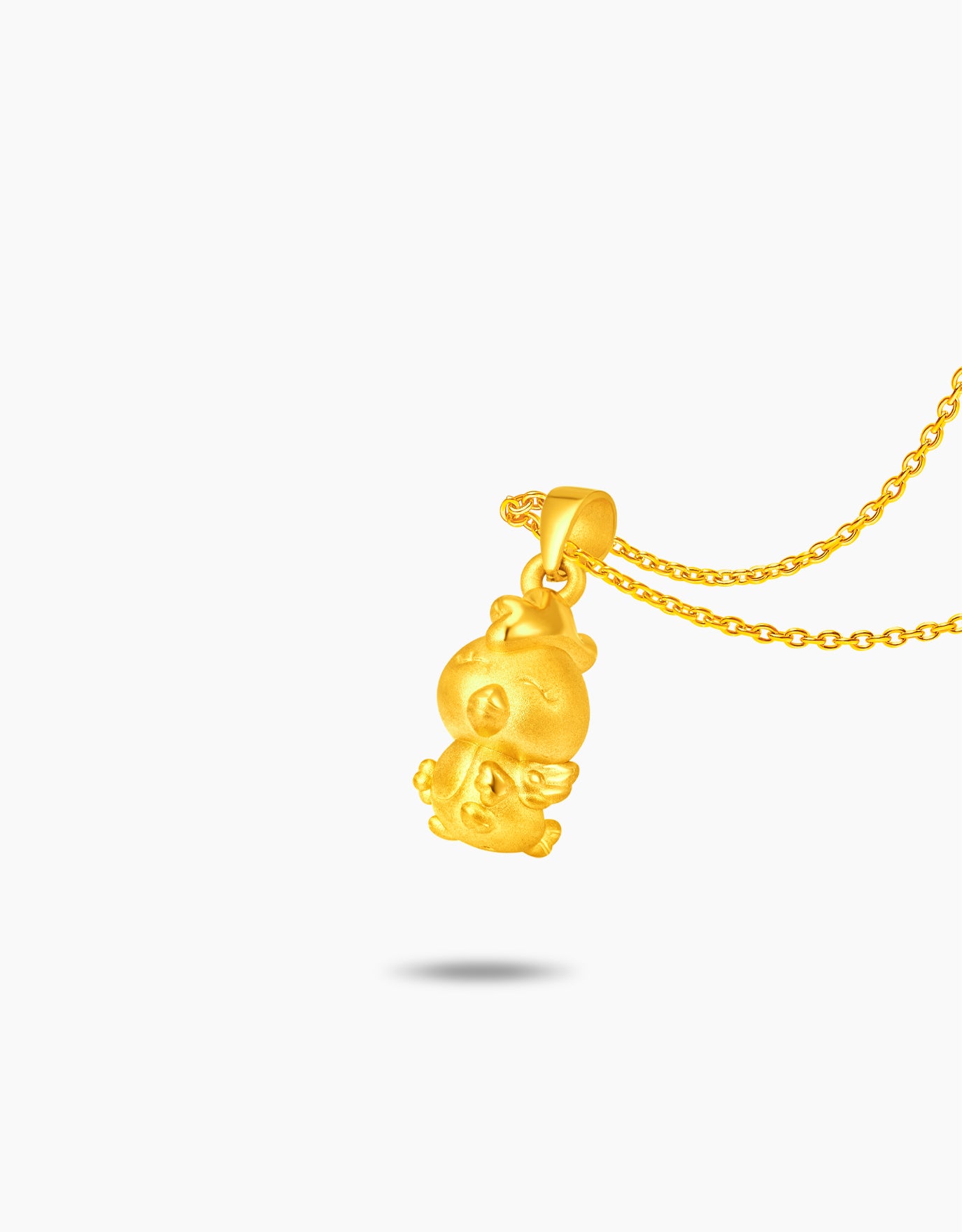 LVC 9IN Angel Rooster 999 Gold Zodiac Pendant