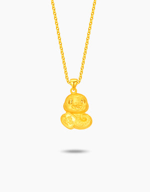 LVC 9IN Celebration Baby Snake Gold Zodiac Pendant