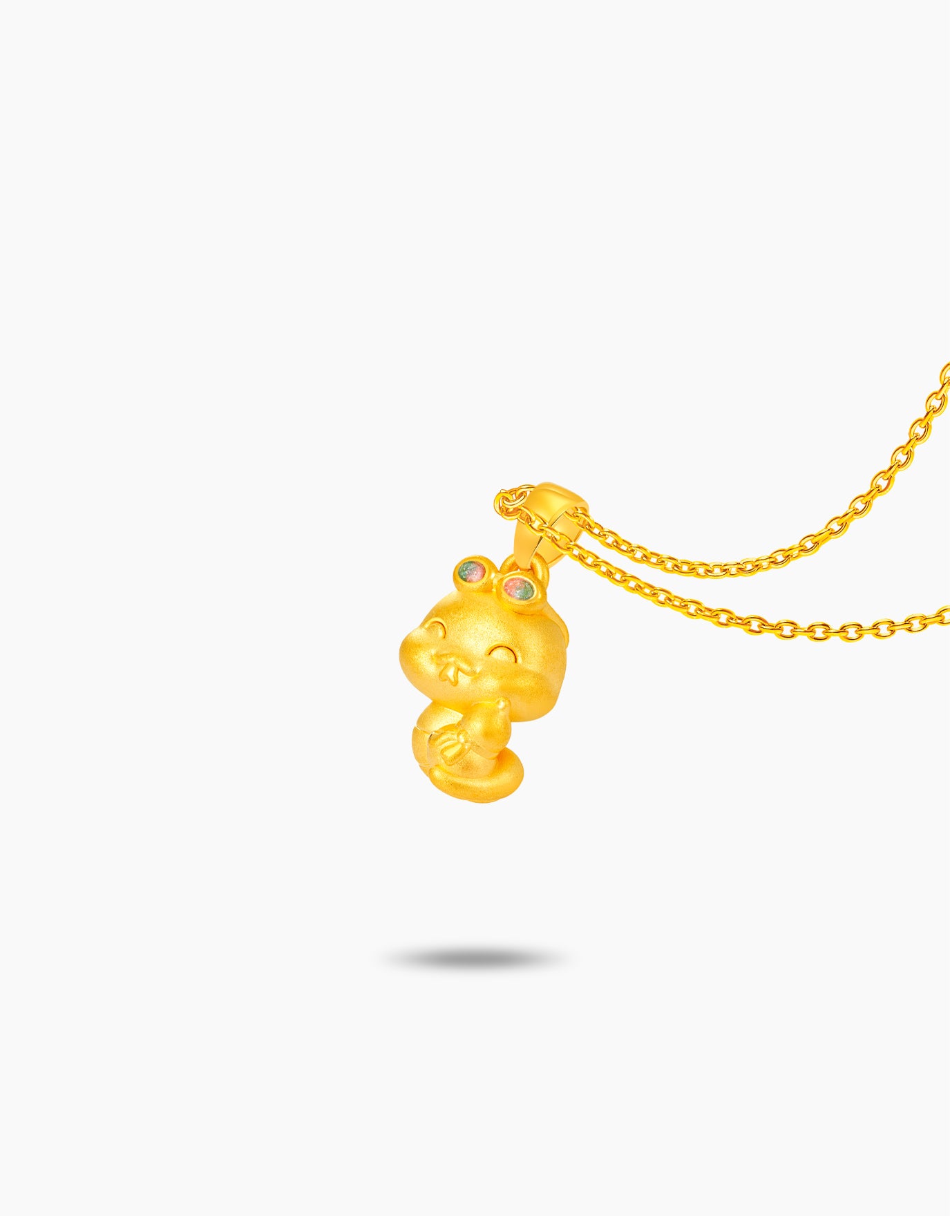 LVC 9IN Cool Baby Snake 999 Gold Zodiac Pendant