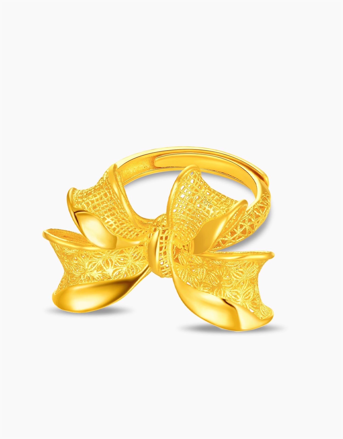 LVC 9IN Bow Elegance 999 Gold Ring