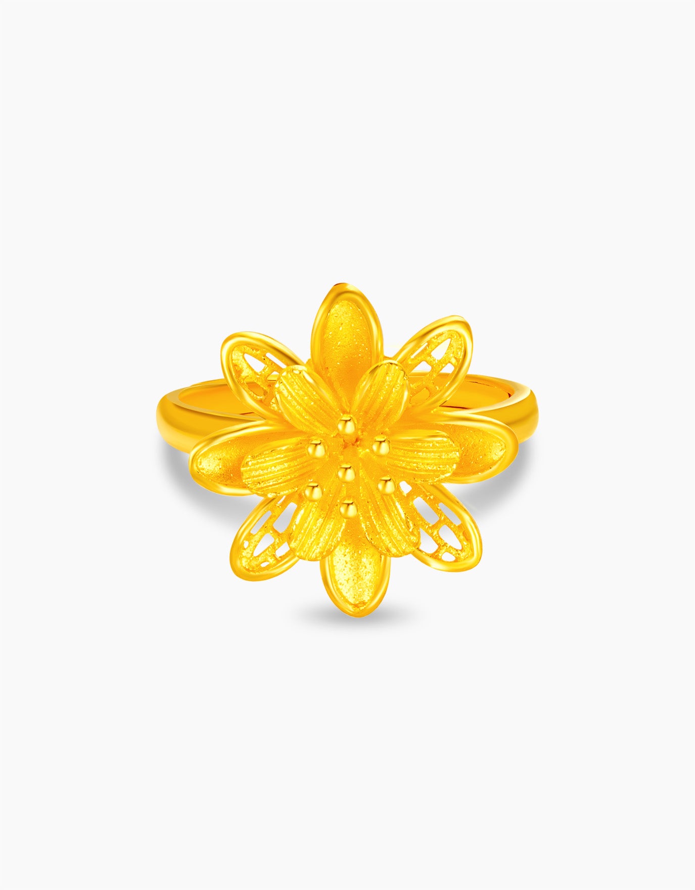 LVC 9IN Blooming Bouquet 999 Gold Ring