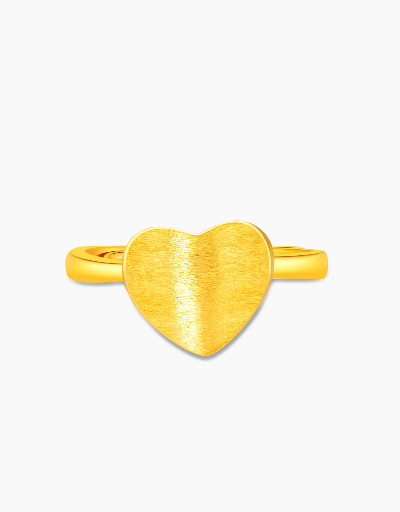LVC 9IN Carla Heart 999 Gold Ring