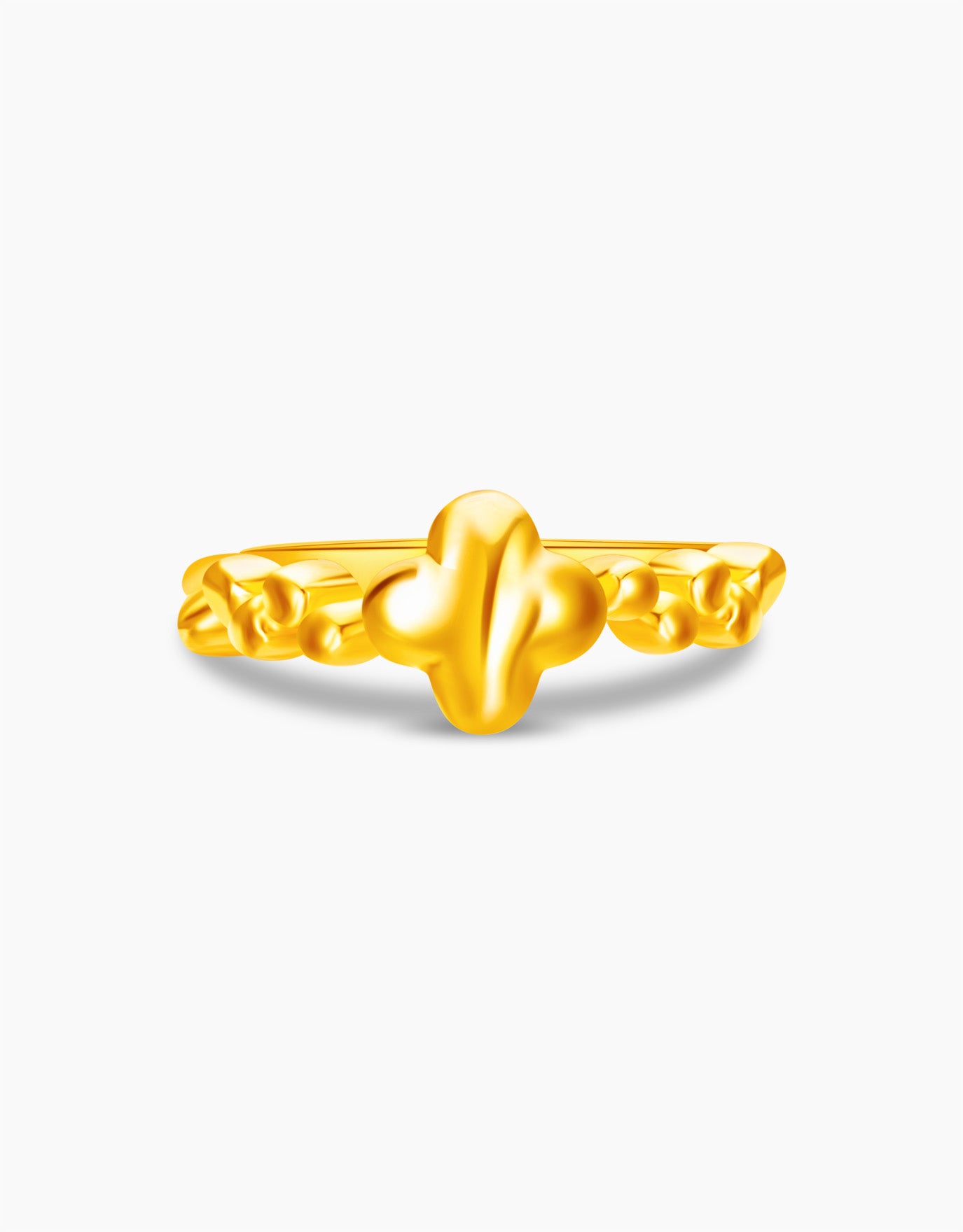 LVC 9IN Wildflower 999 Gold Ring