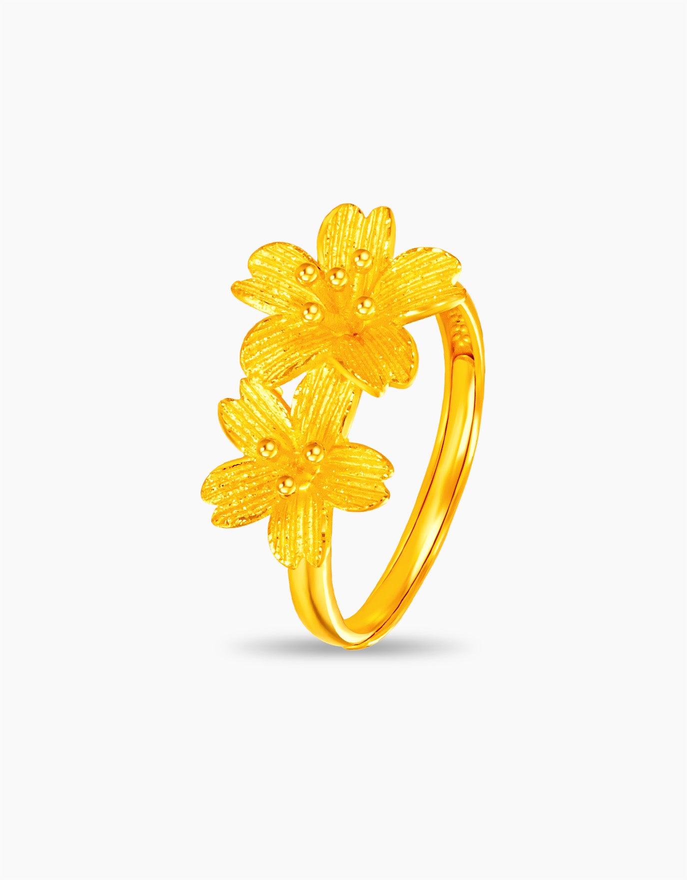 LVC 9IN Blossoming Duo 999 Gold Ring