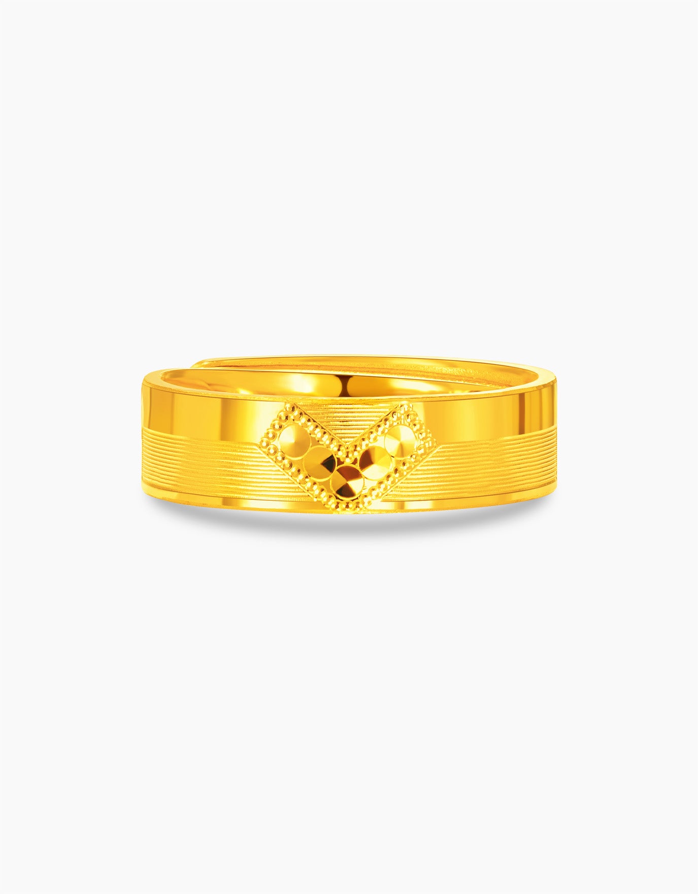 LVC 9IN Crowned 999 Gold Ring