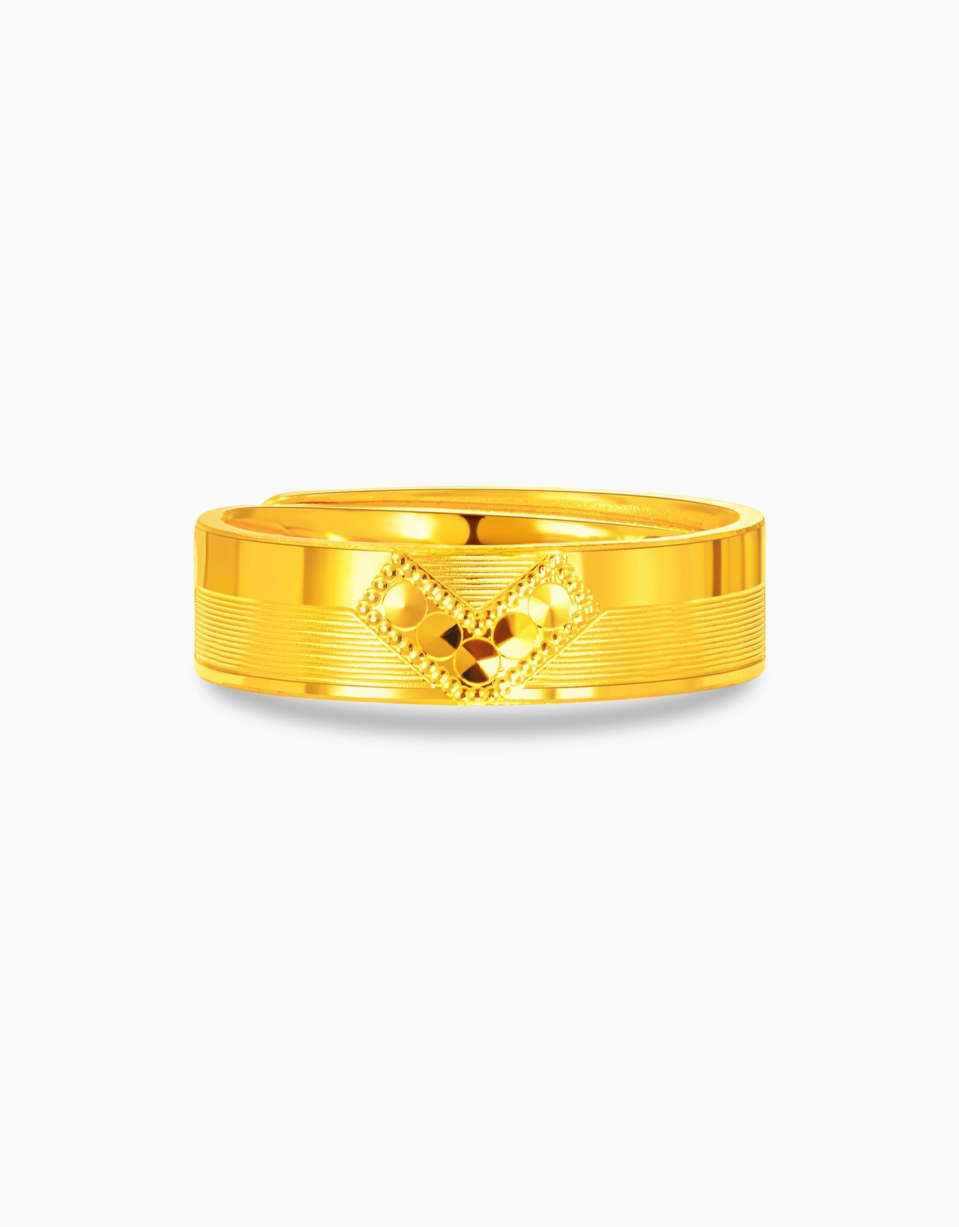 LVC 9IN Crowned Slim 999 Gold Ring