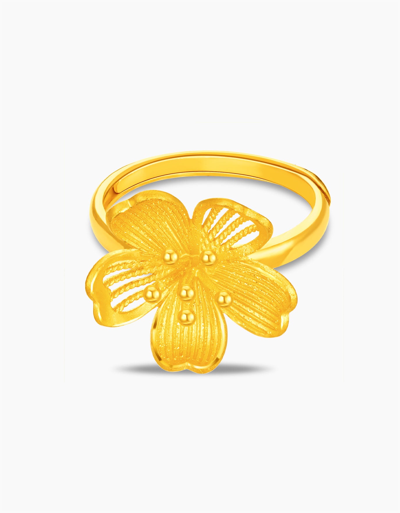 LVC 9IN Sakura Vine 999 Gold Ring