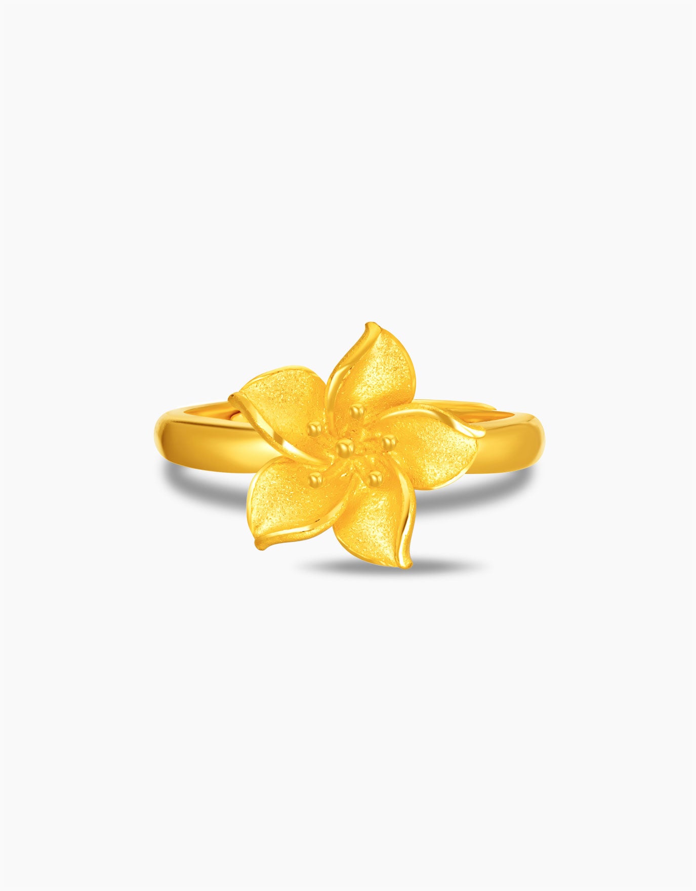 LVC 9IN Delicate Bloom 999 Gold Ring