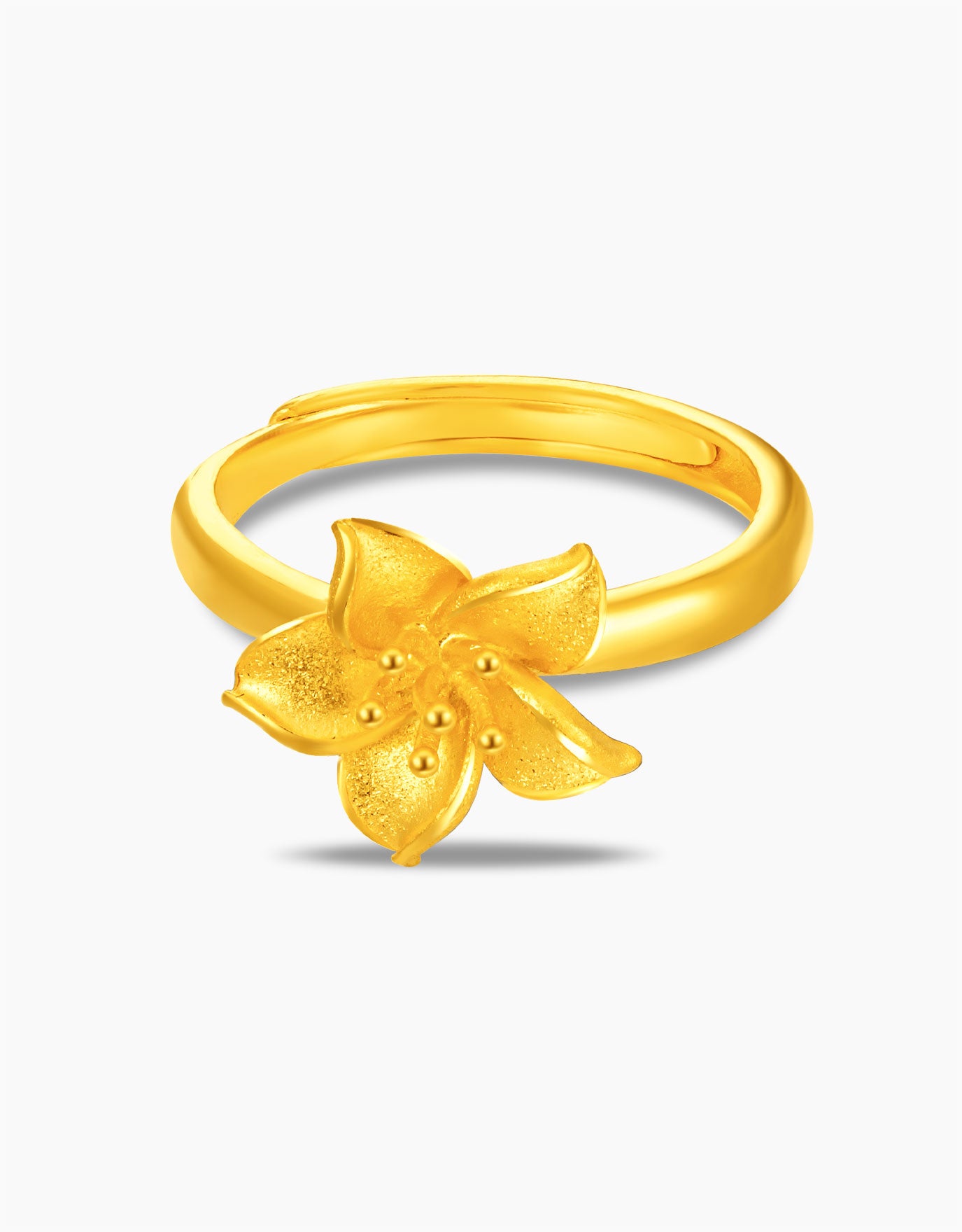 LVC 9IN Delicate Bloom 999 Gold Ring