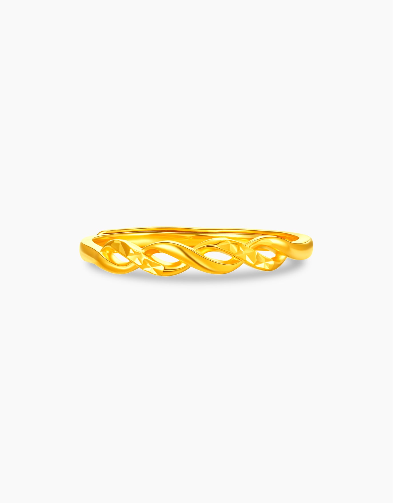 LVC 9IN Duo Twist 999 Gold Ring