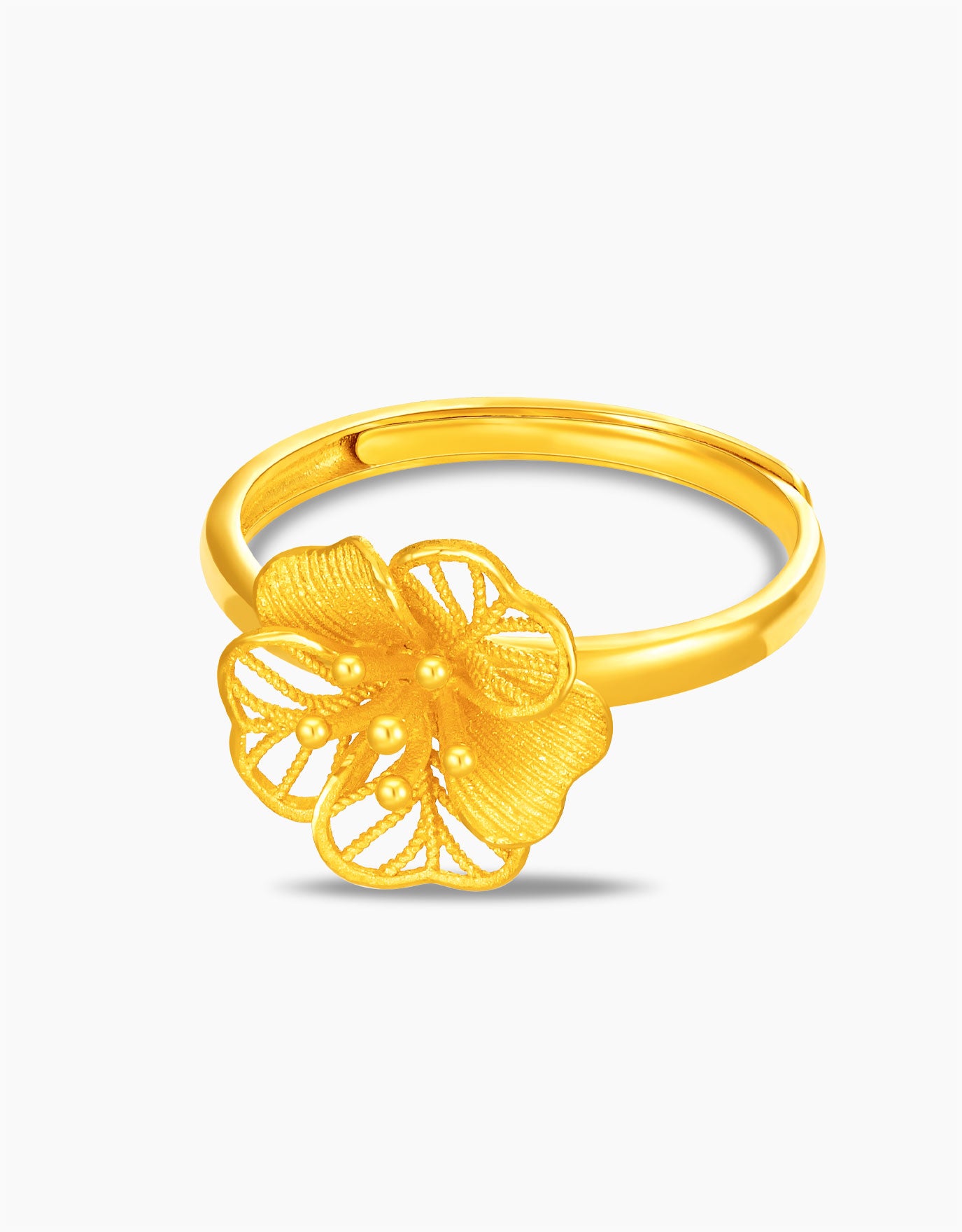 LVC 9IN Garden Grace 999 Gold Ring