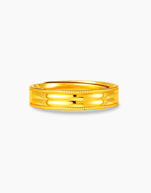 LVC 9IN Fortune Veil 999 Gold Ring