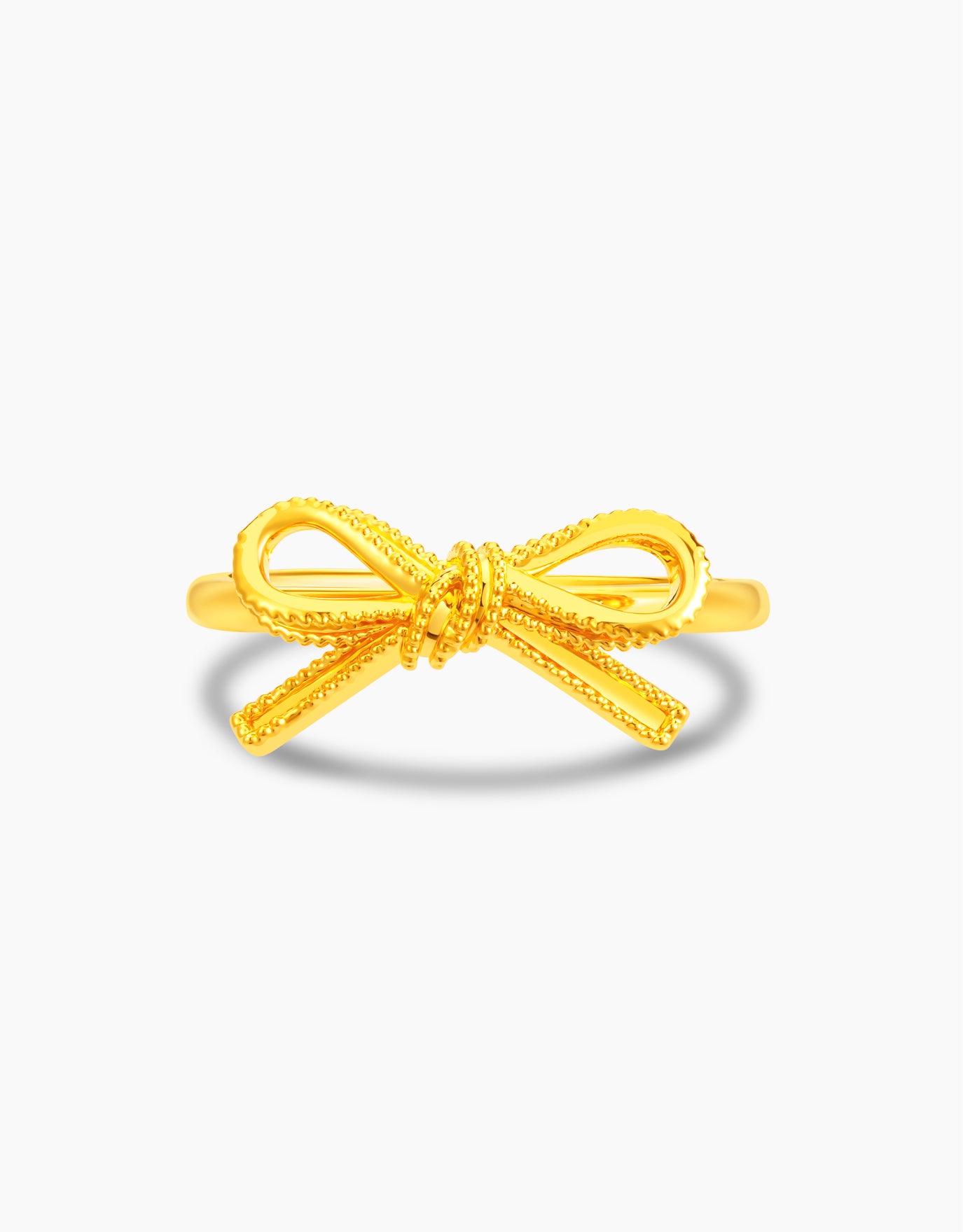 LVC 9IN Ribbon of Love 999 Gold Ring