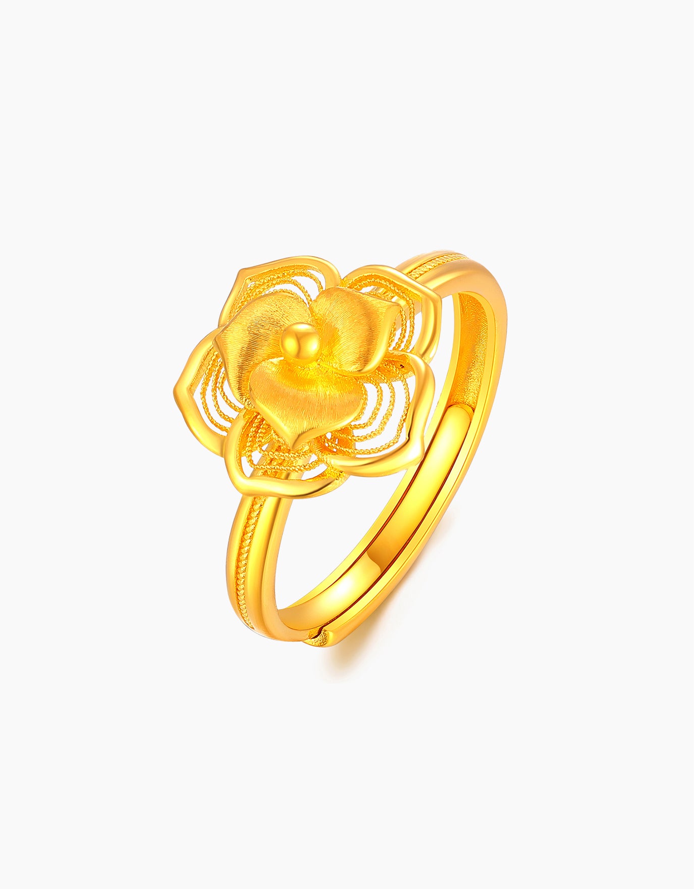 LVC 9IN Bloom Radiance 999 Gold Ring