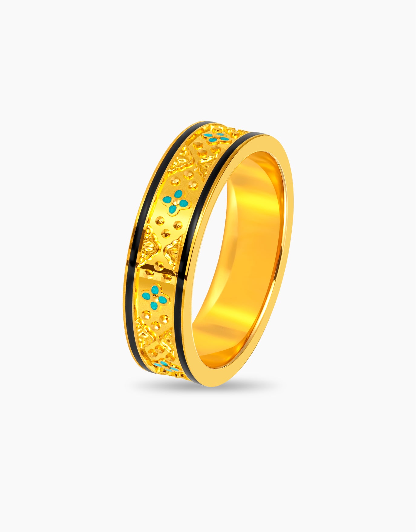 LVC 9IN Clover Aura 999 Gold Ring