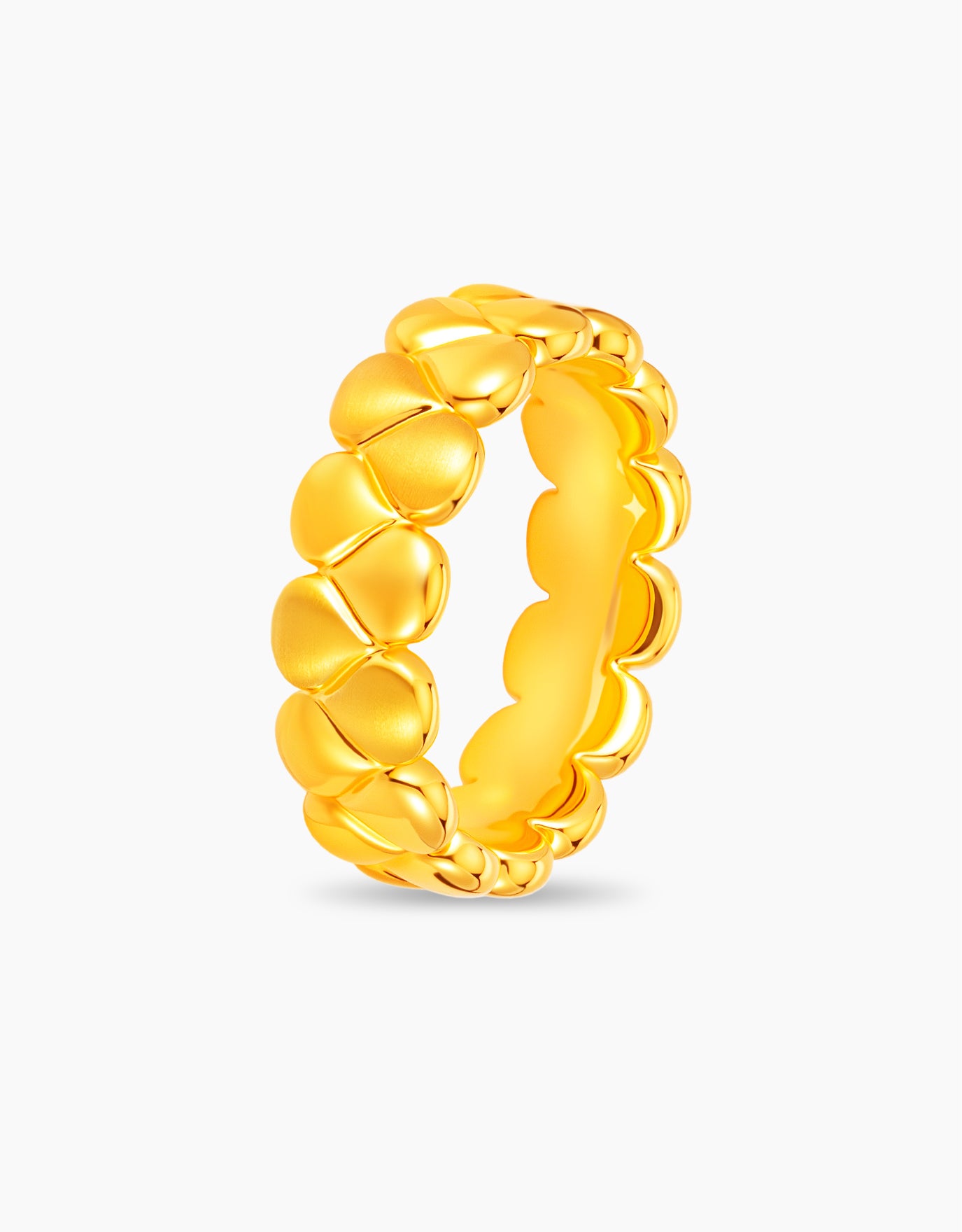 LVC 9IN Aureate Petals 999 Gold Ring