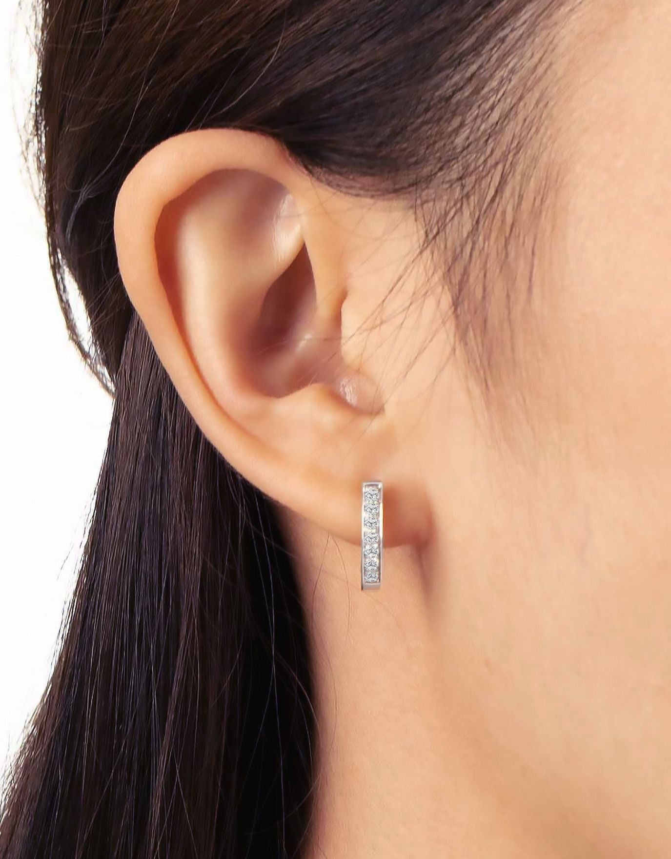 LVC Eterno Diamond Hoop Earrings