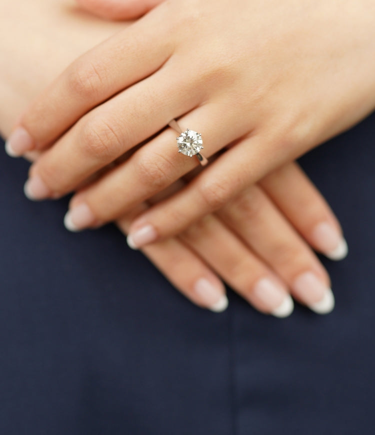 Vintage Engagement Ring, Emerald Cut Diamond Ring - Shraddha Shree Gems