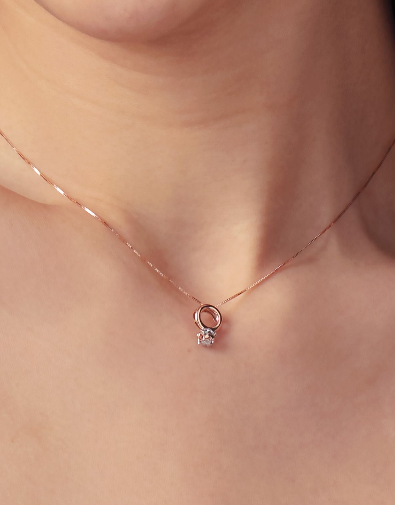 LVC Charmes Destiny Mini Ring Diamond Pendant